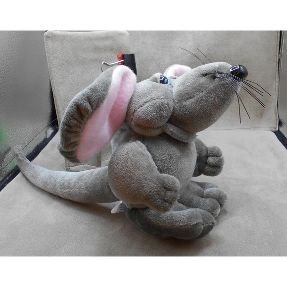 1984 Snuggables Cheesy the Mouse Plush w/Tags Heartline Vintage Rare - Picture 3 of 7